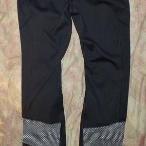 AVIA BLACK/GRAY YOGA PANTS -SZ 8-10 FULL LENGTH